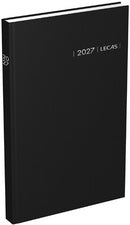 Agenda journalier carré 14x22cm-travers noir