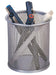 Pot a crayons mesh gris