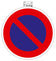 Panneau pvc 30cm" stationnement " interdit