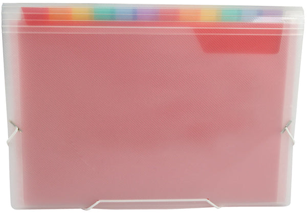 Trieur de voyage A5 13 compartiments polypro-transparent