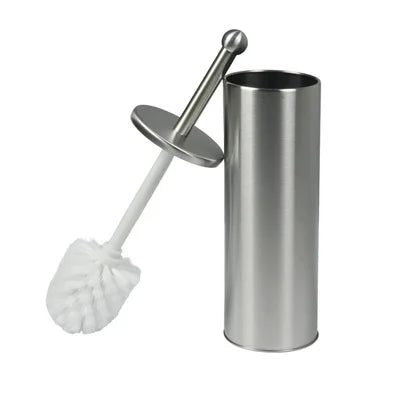 Balayette brosse pour toilettes inox -9.5x37cm