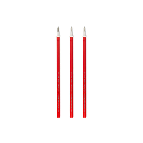 Recharges Stylo Effaçable Rouge legami - Pointe 0,7 mm pack de 3