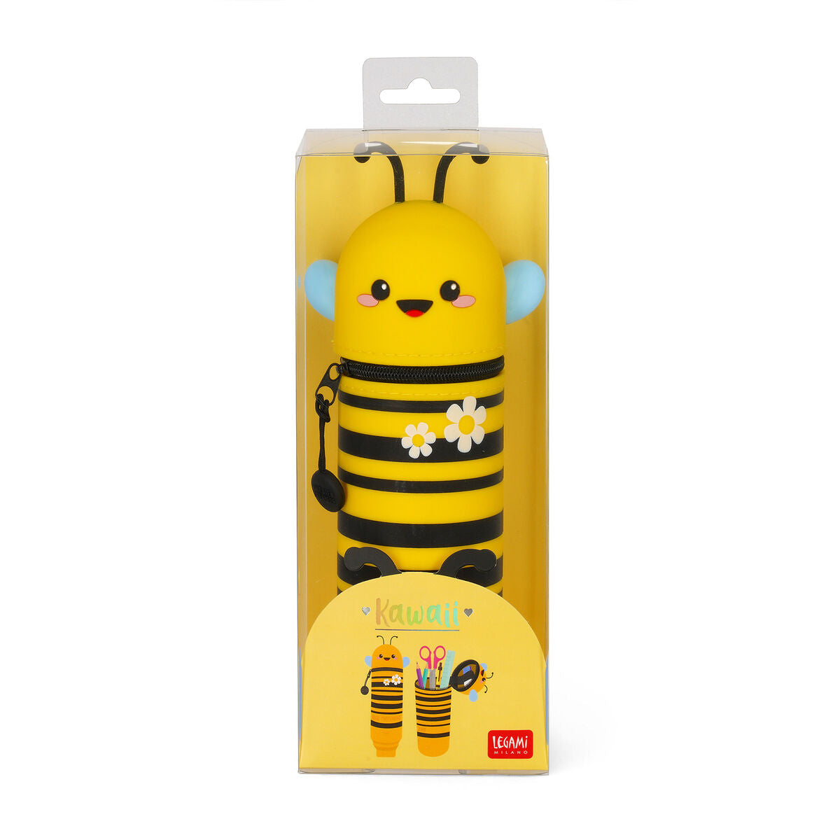 Trousse Legami Silicone 2-en-1 - Rétractable et Pratique