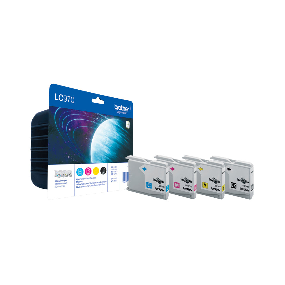 Pack cartouches Brother lc970 - rendement élevé