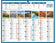 calendrier mural illustré 14mois 43x55cm - planete