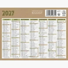 Calendrier natura 32x42 cm - 14 mois
