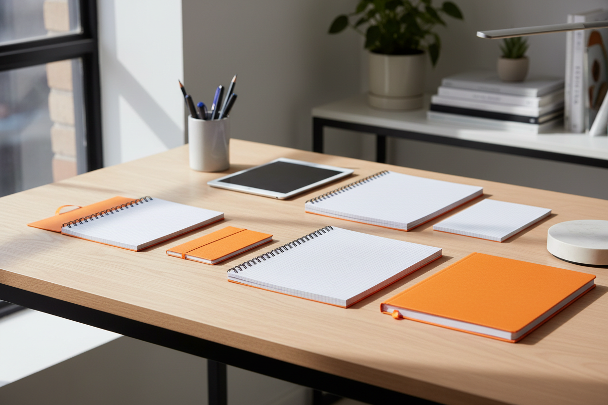 carnets Rhodia sur un bureau