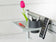 Rail porte écrans et accessoires de bureau Slatwalls 160cm-argent