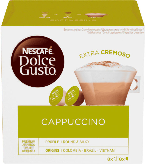 Capsules Dolce Gusto cappucino pack de 8 capsules