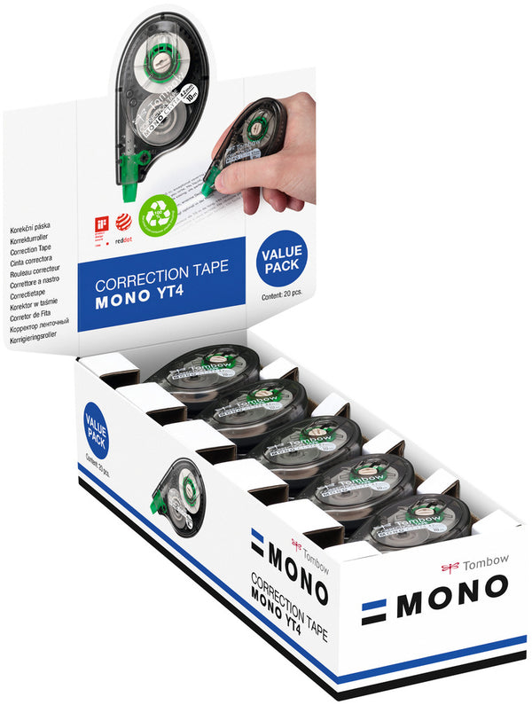 Pack correcteur Tombow 15+5 gratuits - bande 10m x 4,2mm