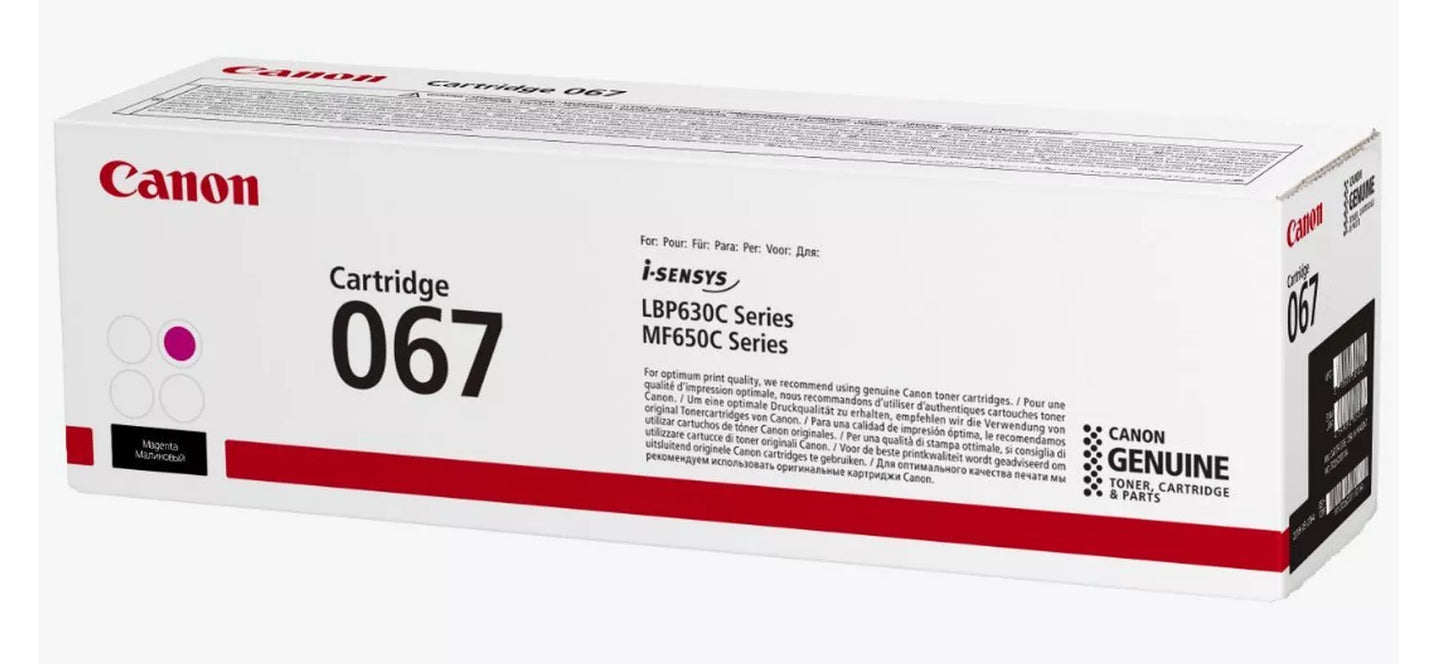 Cartouche toner Canon 067m - rendement 1250 pages