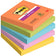 Notes repositionnables Post-it 76x76- adhésion renforcée, 90 feuilles lot de 5 assorties