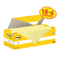 Notes adhésives Post-it®127x76 mm - pack de 18+6 offerts