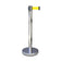 Poteau de guidage - sangle jaune 2m -poteau inox