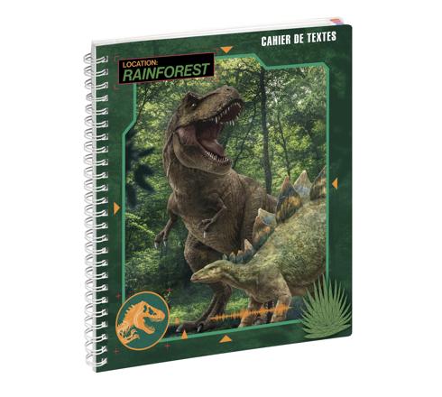 Cahier de textes Jurassic World Spirale 17x22 cm - EXACOMPTA
