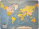 Sous-main Planisphère carte du monde- Protection Antidérapante- 40x53cm