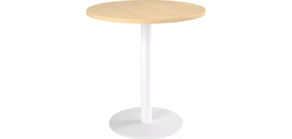 table haute diamétre 80cm hauteur 113cm chene pied blanc