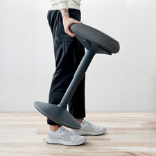Tabouret ergonomique oscillant - Confort et mobilité -gris foncé