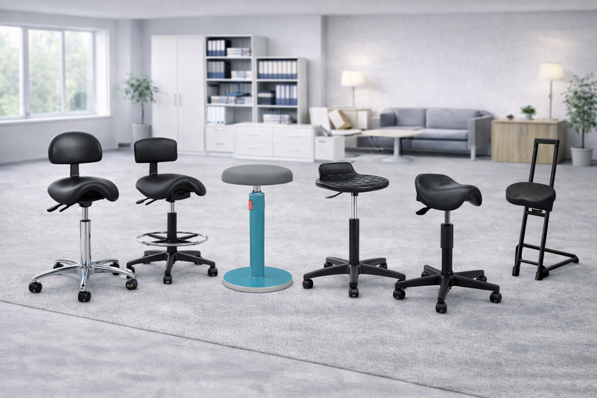 Siège selle, assis-debout, assis-genoux