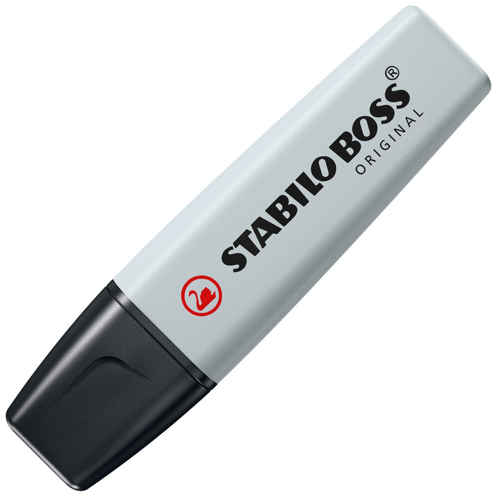 Surligneur Stabilo boss pastel poudre gris - pointe biseautée