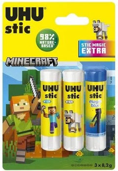 colle baton uhu  8g blister lot de 3