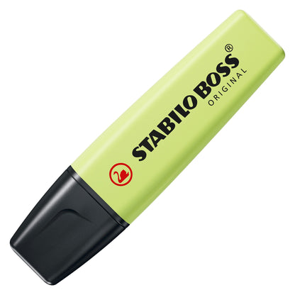 SurligneurStabilo boss  pastel citron - pointe biseautée