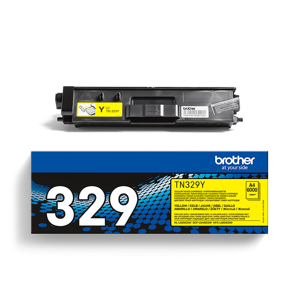 Cartouche toner Brother jaune tn-329y - 6000 pages