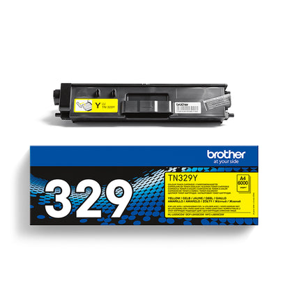 Cartouche toner Brother jaune tn-329y - 6000 pages