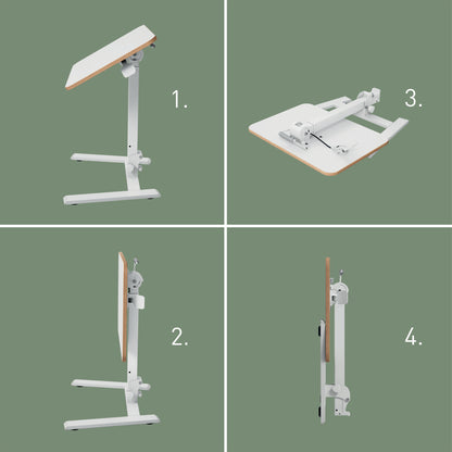 Bureau assis-debout compact pliable - Réglable en hauteur