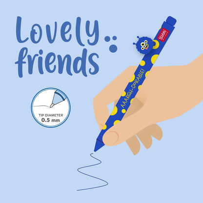 Stylo legami effaçable motif lovely friends - encre gel noire