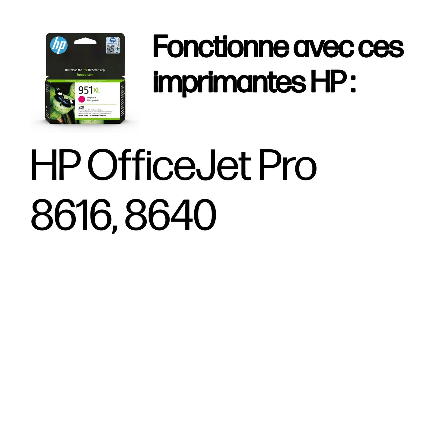 Cartouche d'encre HP 951xl magenta - haute capacité