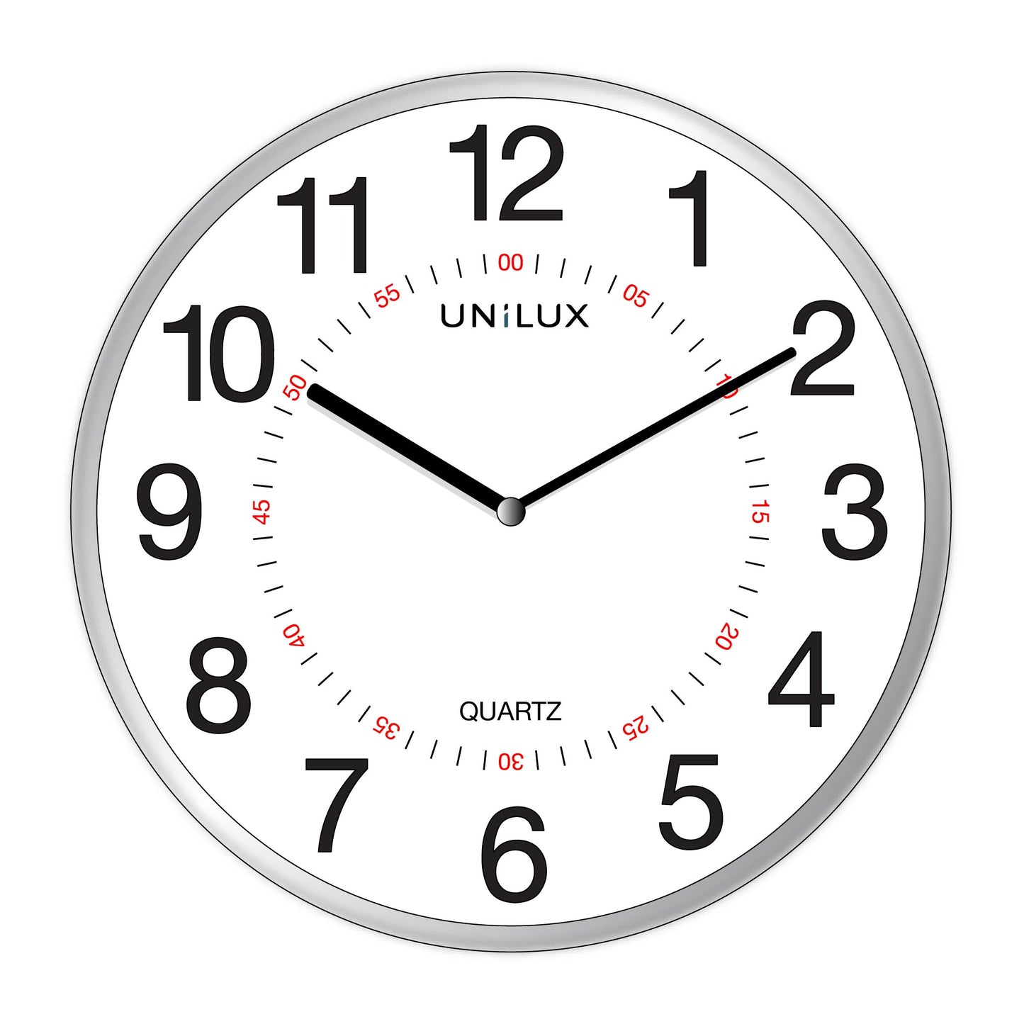 PENDULE ARIA 28,5 CM ARGENT