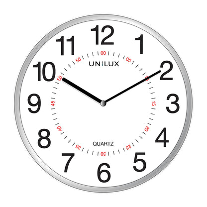 PENDULE ARIA 28,5 CM ARGENT