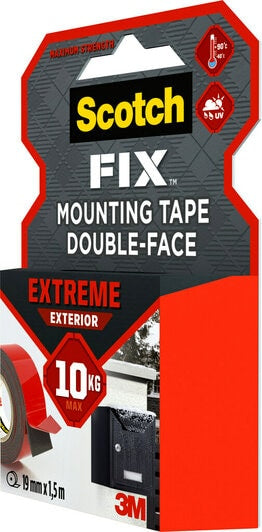 Ruban adhésif double face 19x1.5 - Résistance extrême