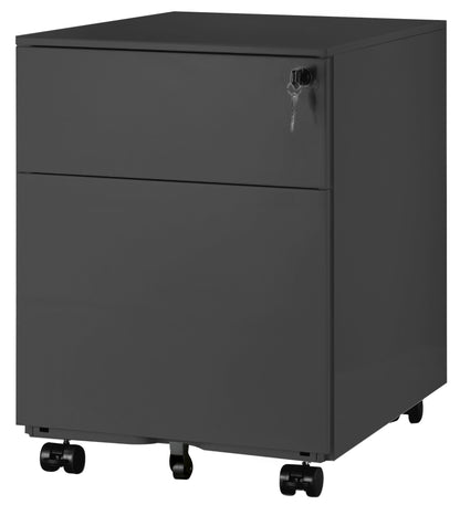 Caisson mobile 2 tiroirs pro- anthracite