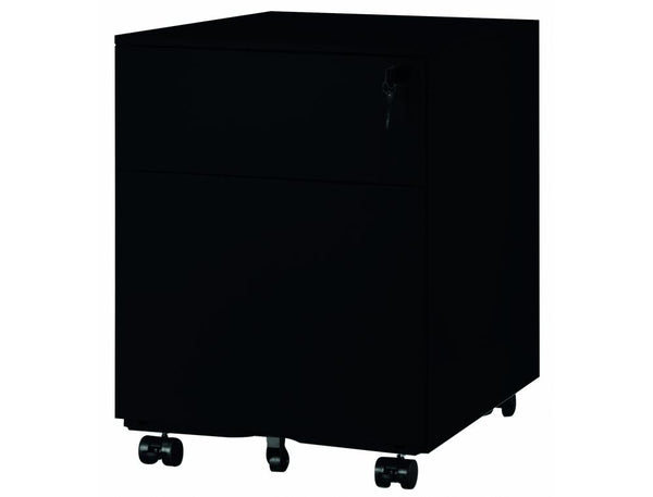 Caisson mobile 2 tiroirs pro noir