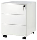 Caisson de bureau métal  3 tiroirs pro -blanc
