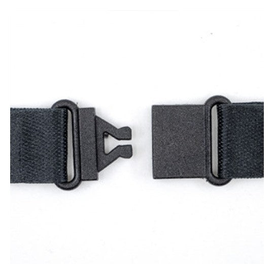 Pochette badge tour de cou avec mousqueton et clip de sécurité - 44 x 1,5 cm -lot de 10