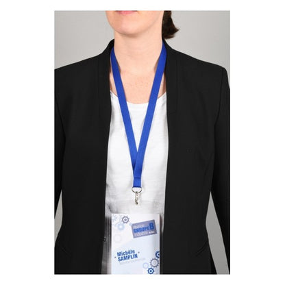 Lacet textile recyclé  p/10 bleu