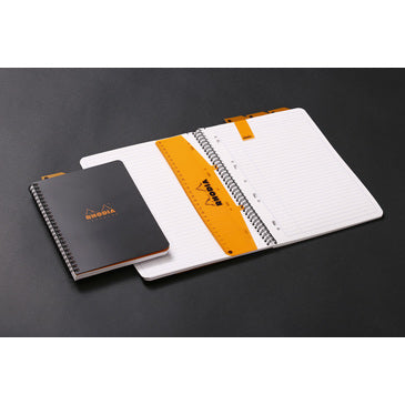 Cahier notebook rhodiactive a5+ spirales 160pages ligné