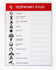 Pancarte affichage "services d'urgence" 40x30 - pvc rigide