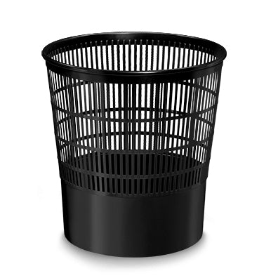 Corbeille papier ajourée 16l -noir