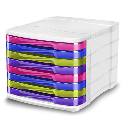 Module de classement 8tiroirs multicolore
