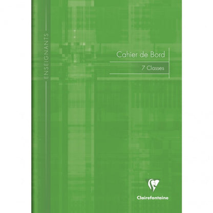 Cahier de note enseignant A4 pour 7 classes - 48 pages