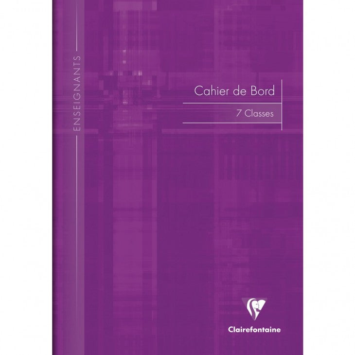 Cahier de note enseignant A4 pour 7 classes - 48 pages