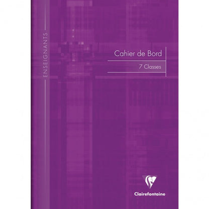 Cahier de note enseignant A4 pour 7 classes - 48 pages