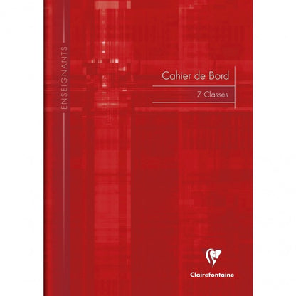 Cahier de note enseignant A4 pour 7 classes - 48 pages