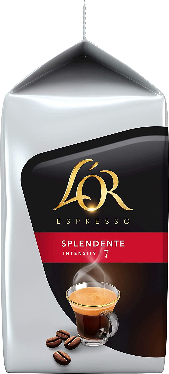 Dosettes tassimo espresso splendente - 16 tasses, intensité 7