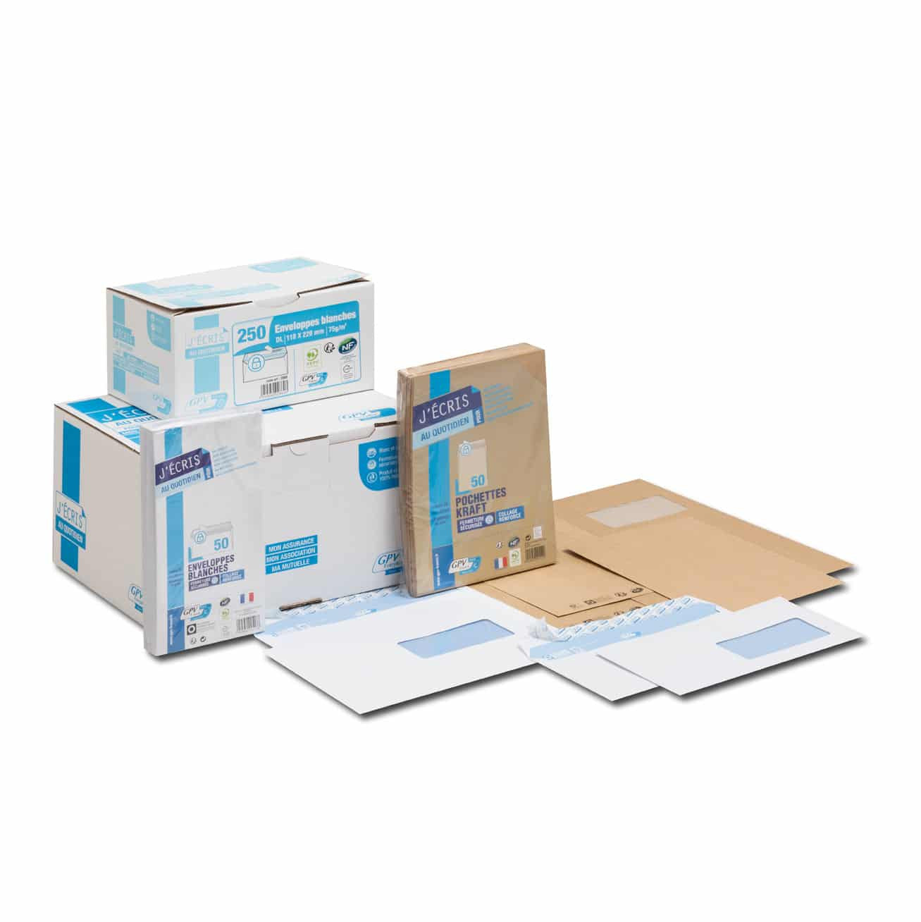 Pochettes Kraft Brun 260x330 mm - Paquet de 10
