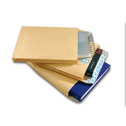 Pochette expedition  280x365 kraft armé soufflet 130g boite de 250